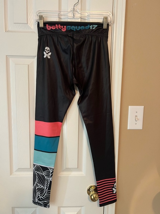 Betty Designs Pants - betty squad Colorblock Skull Leggings